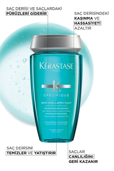 Kerastase Normal Ve Karma Saç Tipleri Için Yatıştırıcı Şampuan 250 ml - 6