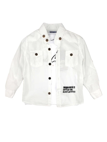 Erkek Çocuk Tişört Gömlek Takım DSQUARED - 3