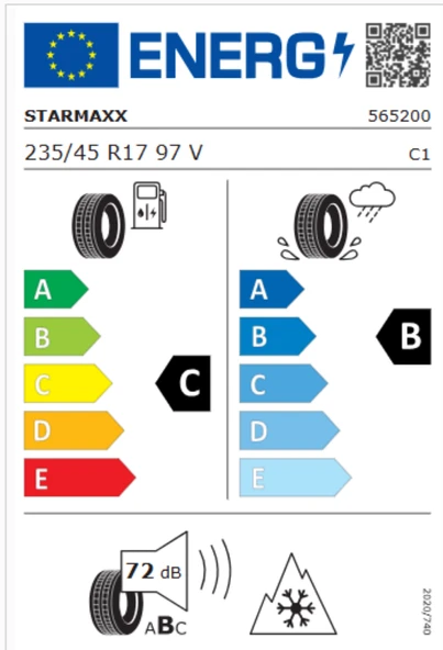 Starmaxx Icegripper W850 235/45R17 97V RF M+S 3PMSF Oto Kış Lastiği (Üretim Yılı: 2021) - Resim 2
