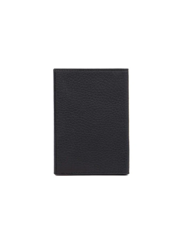 Grande Hakiki Deri Pasaportluk Cüzdan Siyah 753 - Resim 4