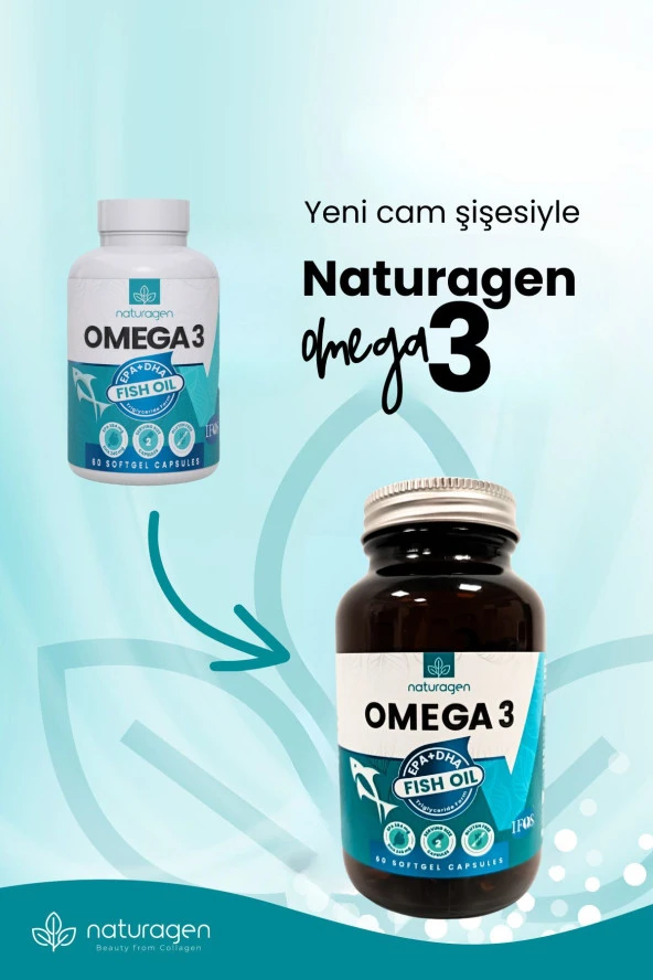 Naturagen 1200 Mg Omega 3 Fish Oil Balık Yağı 60 Yumuşak Kapsül
