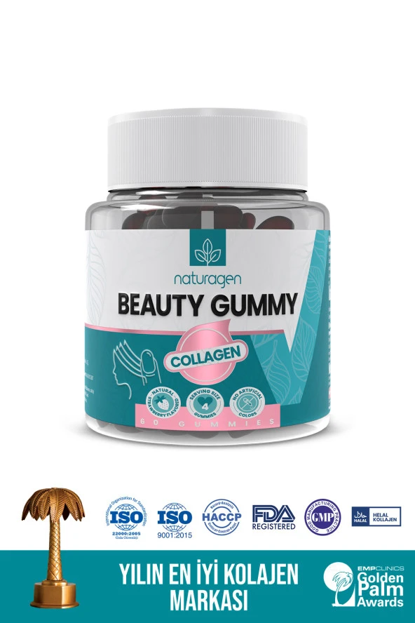 Naturagen Gummy 60 Adet Tip1&Tip3 Kollajen Içeren Çiğnenebilir Form