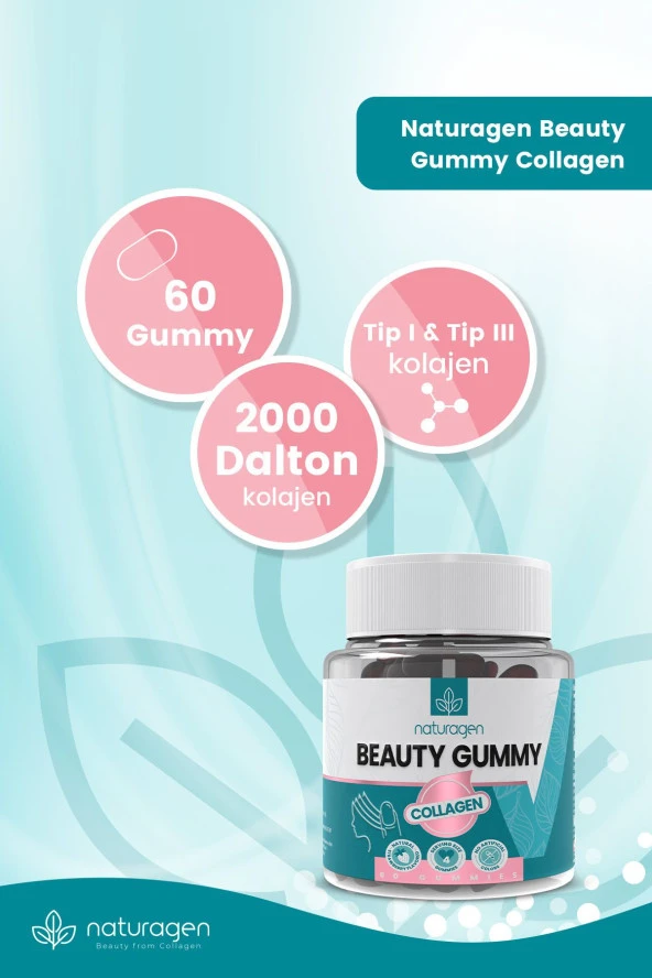 Naturagen Gummy 60 Adet Tip1&Tip3 Kollajen Içeren Çiğnenebilir Form - 4