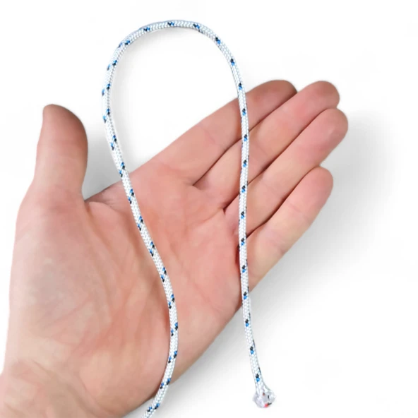 1.Kalite iskota Örgü Halat 3mm Çadır Tente Branda Eşya Bağlama Şakül Denizci İpi - 50 mt - 2