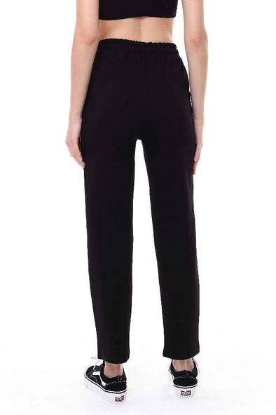 Kadın Tek alt Eşofman Düz Paça Siyah 3000 - Resim 4