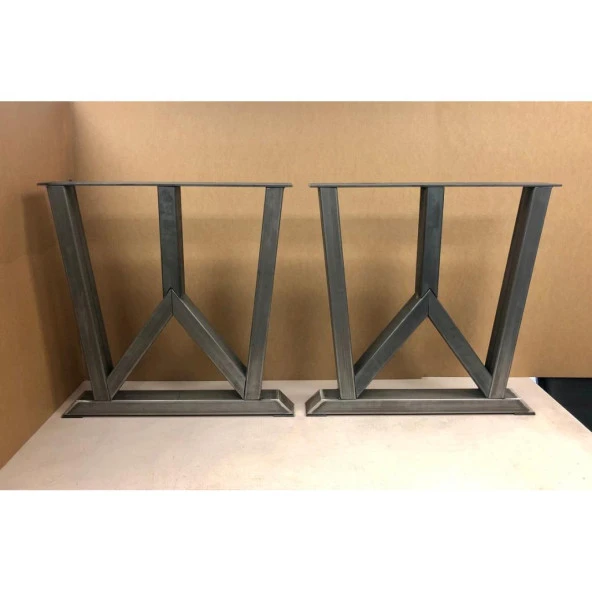 Masa Ayağı 71 Cm Çalışma Masası Ayağı Metal Tasarım Ayak - Resim 3