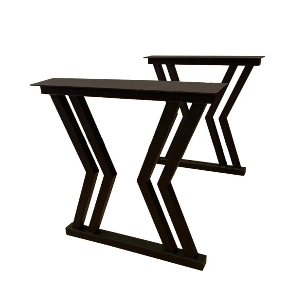 Metal Siyah Masa Ayağı Dekoratif Masa Ayakları Ofis Masası Ayağı ürün görseli 1