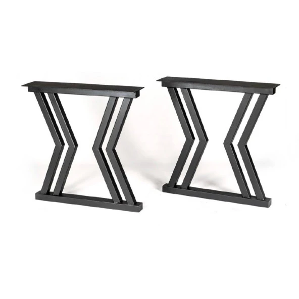 Metal Siyah Masa Ayağı Dekoratif Masa Ayakları Ofis Masası Ayağı - Resim 6