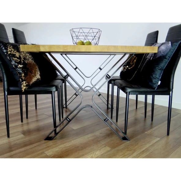 Ofis Masa Ayağı Metal Çapraz Ayak Masa Lama Masa Ayağı - Resim 4