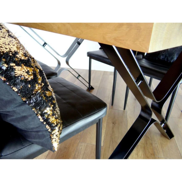 Ofis Masa Ayağı Metal Çapraz Ayak Masa Lama Masa Ayağı - Resim 6