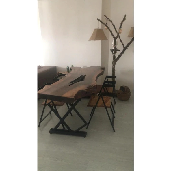 Siyah Metal Ayak Yemek Masası Ayağı Metal Masa Ayakları - 2