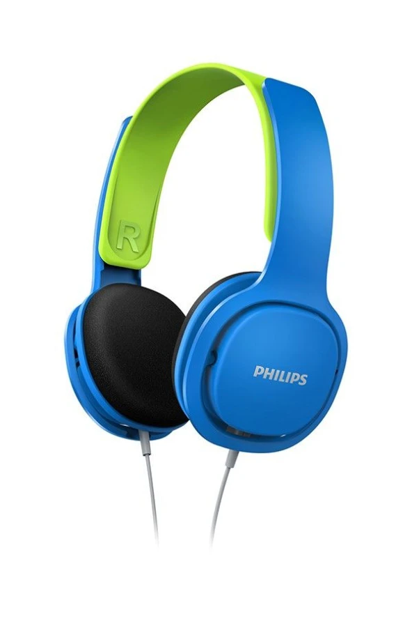 Philips SHK2000BL Kablolu Kulak Üstü Çocuk Kulaklığı Mavi/Yeşil