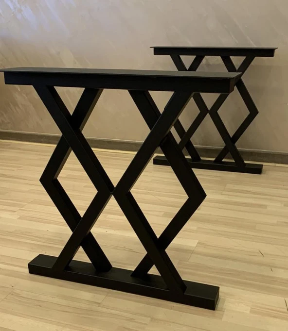 Yemek Masası Ayağı Ahşap Profil Masa Ayağı Metal Ayak - 2
