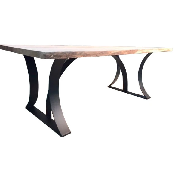 Mobilya Ayağı Metal Doğal Ahşaplı Masa Modeli ürün görseli 1