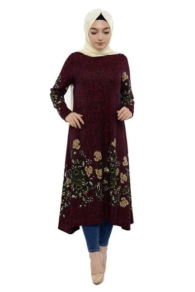 Moda Çizgi İşlemeli Krep Şal - 3
