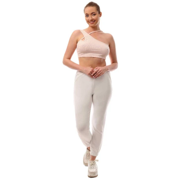 Fitilli Çapraz Askılı Crop Top Büstiyer Somon 35200 - Resim 2