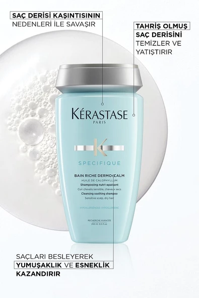 Kerastase Specifique Bain Dermocalm Riche Kuru Saç Derisi Için Hassasiyet Karşıtı Şampuan 250 ml - 4