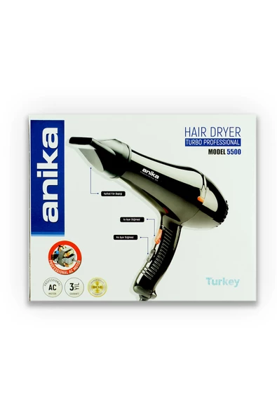 Anika 5500 Profesyonel Saç Kurutma Makinesi - Resim 2