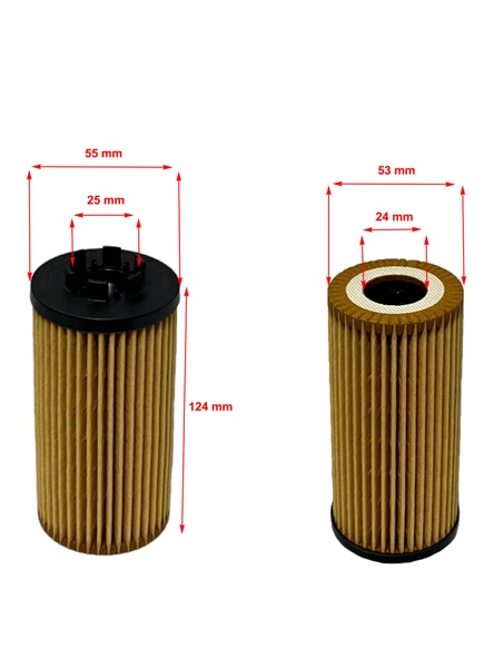 Mini Cooper F55, F56, F57 (1.5, 1.5 D, 2.0, 2.0 SD) 2013 ve Sonrası 6 Tırnaklı Yağ Filtresi - 2