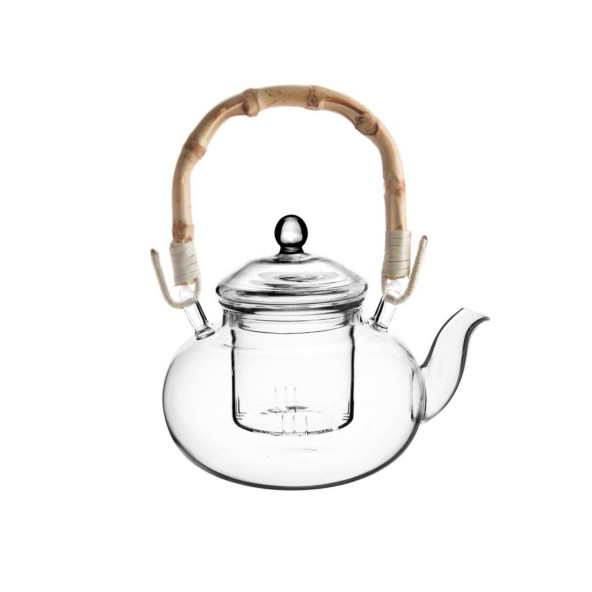 Perotti Esta Bambu Saplı Mini Cam Demlik 400ml