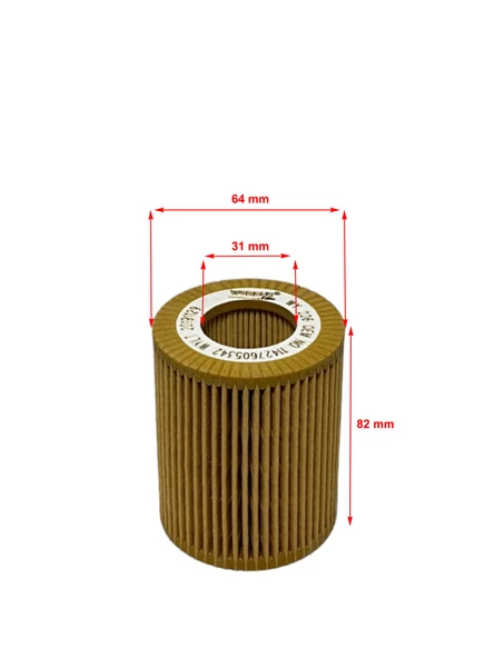 Bmw 1 Serisi F20, F21 (114 İ, 116 İ, 118 İ, 120 İ) 2011-2019 Yağ Filtresi - Resim 2