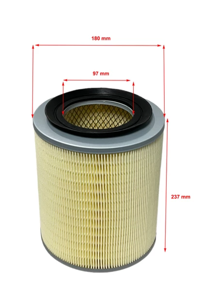 Mitsubishi Canter Turbosuz (FE515,FE519,FE635,FE639,FE659,FE839,4D32,4D34) 1996-2005 Hava Filtresi - 2