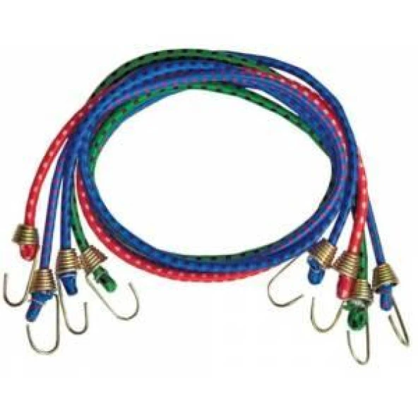 Araç Bagaj Taşıma Gergi Lastiği Kancalı Bagaj Sabitleme İnce Lastik 3 Adet - 2