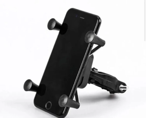 Xbyc 2084-2 360 Derece Dönebilen Bisiklet Ahtapot Telefon Tutucu Siyah - 5