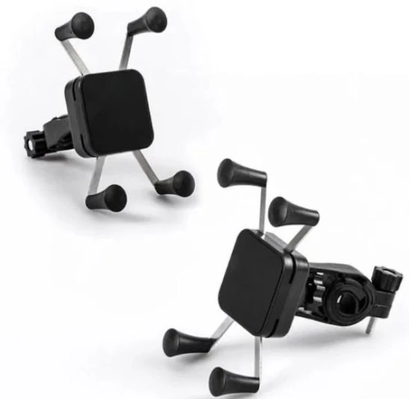 Xbyc 2084-2 360 Derece Dönebilen Bisiklet Ahtapot Telefon Tutucu Siyah - 6