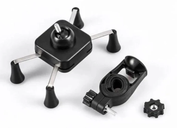 Xbyc 2084-2 360 Derece Dönebilen Bisiklet Ahtapot Telefon Tutucu Siyah - 8