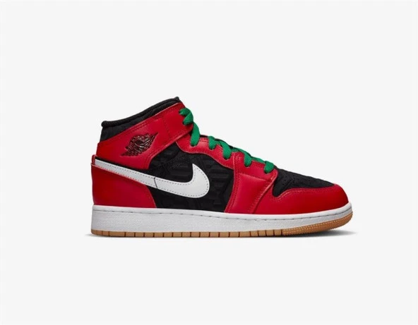 Nike Jordan 1 Mid Se Christmas (GS) - Dq8418-006 Kadın Jordan Spor Ayakkabısı