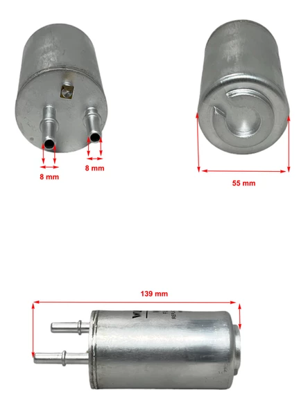 Volvo S80 II (2.0T, 2.5T, 3.2) Elektrik Soketli 2010-2014 Yakıt Filtresi - 2