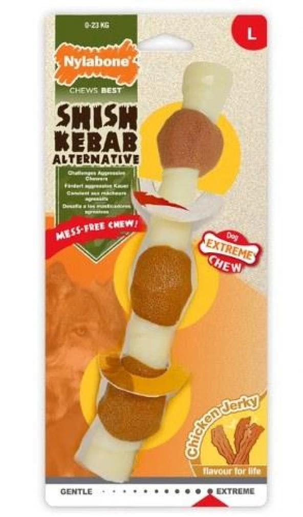 Nylabone Tavuk Aromalı Köpek Çiğneme Çubuğu L