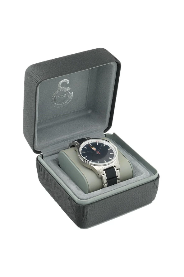 Galatasaray Orijinal Metal & Deri Kordonlu Kol Saati Hediyelik Ahşap Kutulu - 6