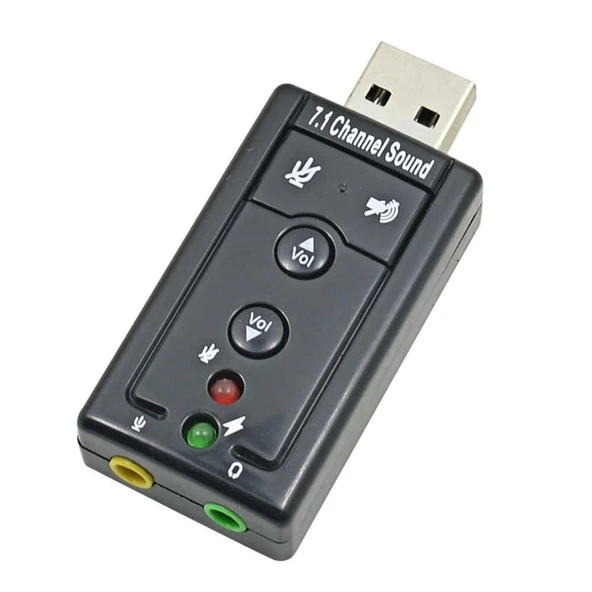 7.1 USB Ses Kartı Virtual Sound 3D - Win 7 Win 8 Win 10 PC Laptop - 2