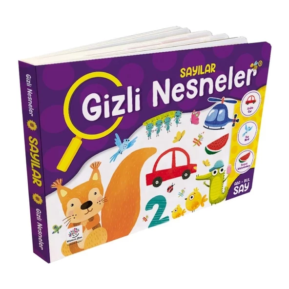 12-36 Ay İlk Etkinlik Kitabım Seti - Gizli Nesneler (Sayılar - Renkler)