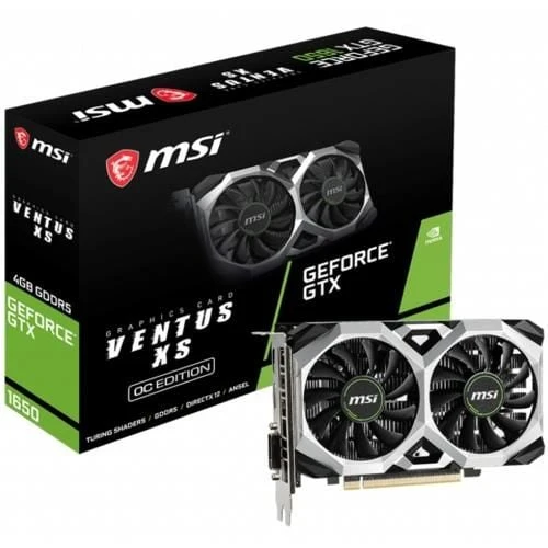 MSI GTX1650 VENTUS XS 4G OC GDDR5 128Bit ürün görseli