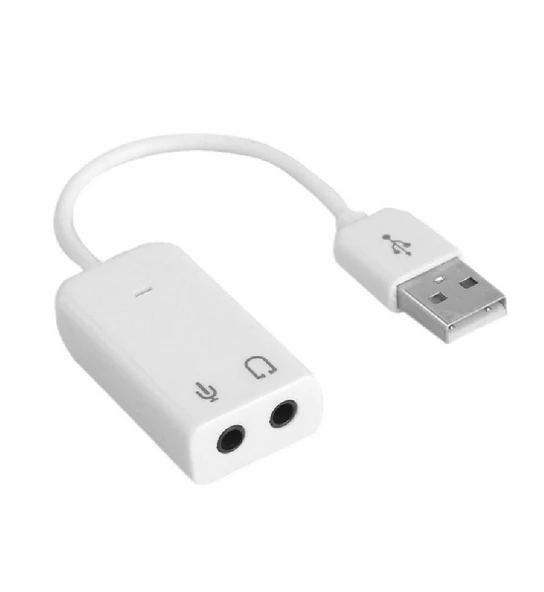Harici Usb Ses Kartı 7+1 5HV2 3D Sound Bilgisayar Laptop External Sound Card