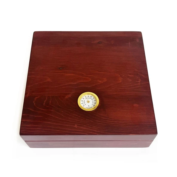 Mezmob Masif Yerli Sedir Ağacı Humidor Puro Kutusu Küçük Boy Analog - 2