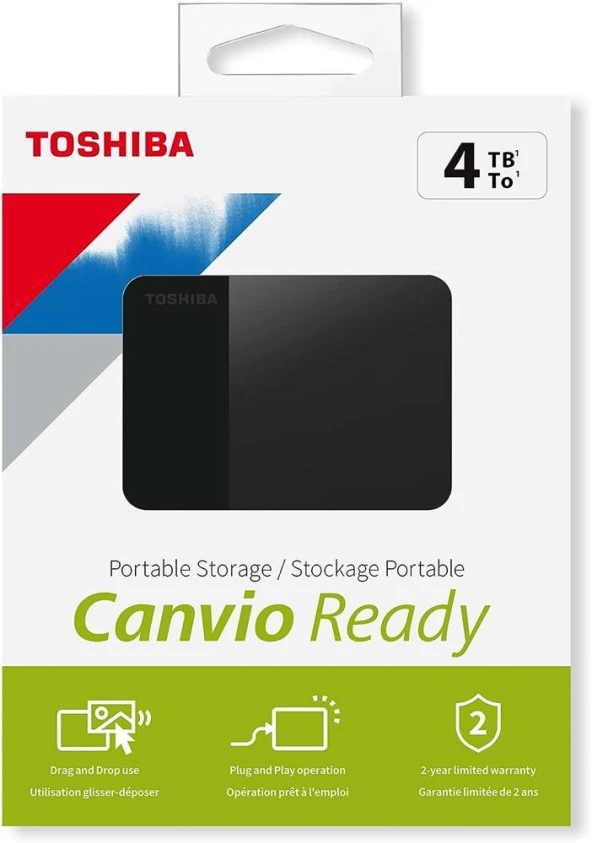 Toshiba 4TB Canvio Ready 2.5" Gen1 Siyah HDTP340EK3CA Harici Harddisk - 2