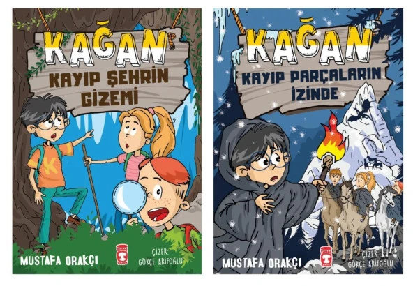 Kağan Kayıp Parçaların İzinde + Kağan Kayıp Şehrin Gizemi (2 Kitap)