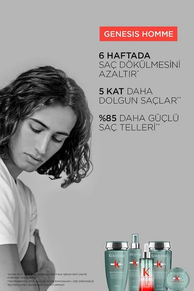 Kerastase Genesis Homme Bain De Force Ouotidien Güçlendirici Şampuan 250 ml - Resim 2