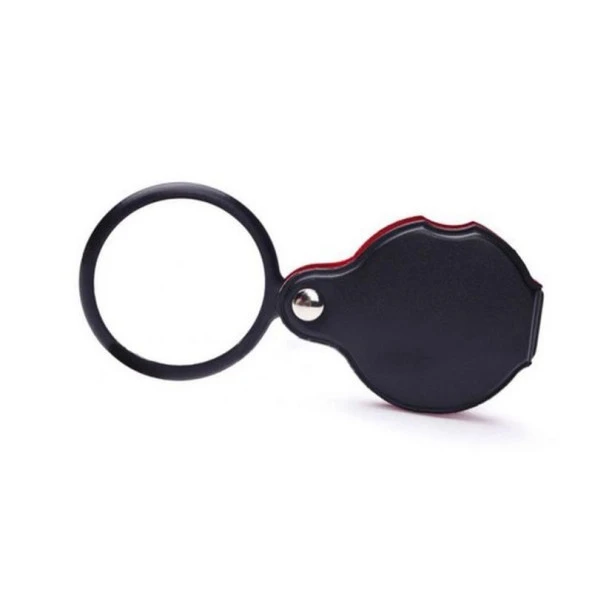 5X 60Mm Cam Optik Lens Katlabilir Deri Kaplamalı Cep Büyüteç Xx1051 - 4