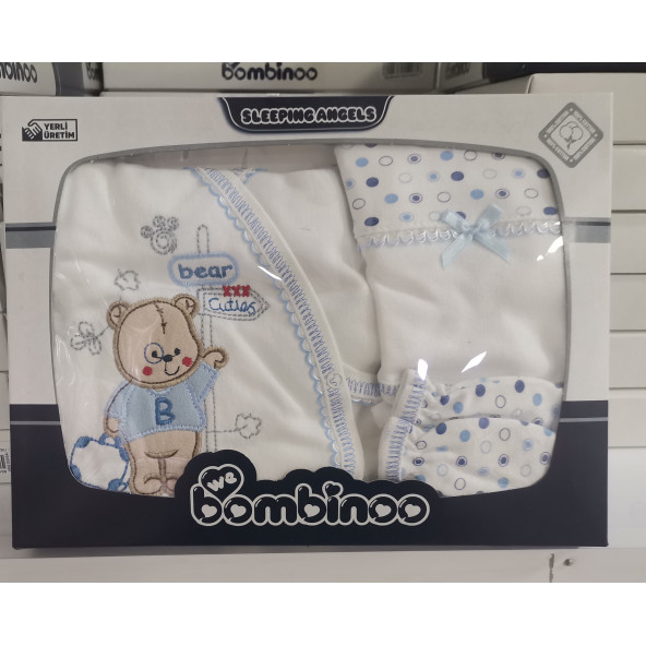 5 li zıbın seti hastane çıkışı pamuklu - 2