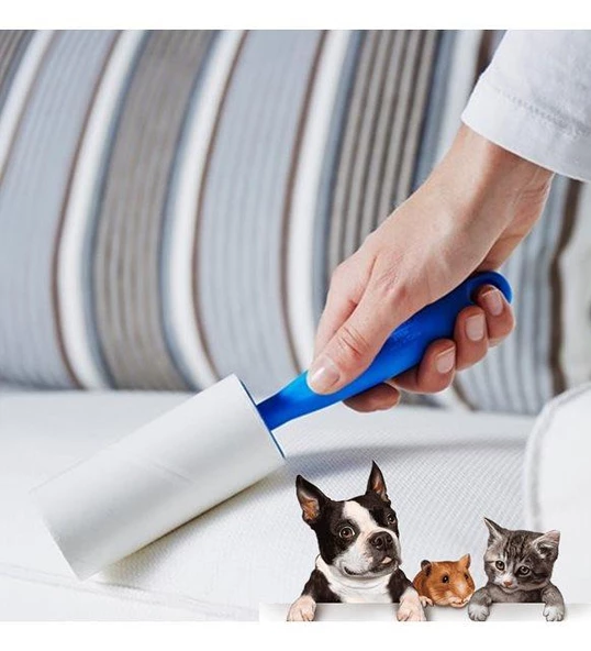 Kedi Köpek Saç Kıl Tüy Toplayıcı Rulo (Her Biri 30 Yaprak) 12 Adet Rulolu Tüy Toplayıcı - 5