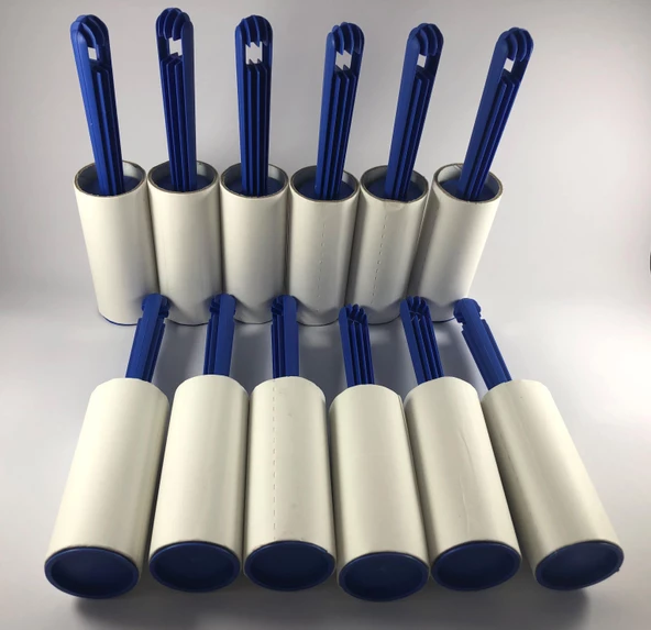 Kedi Köpek Saç Kıl Tüy Toplayıcı Rulo (Her Biri 30 Yaprak) 12 Adet Rulolu Tüy Toplayıcı - 2