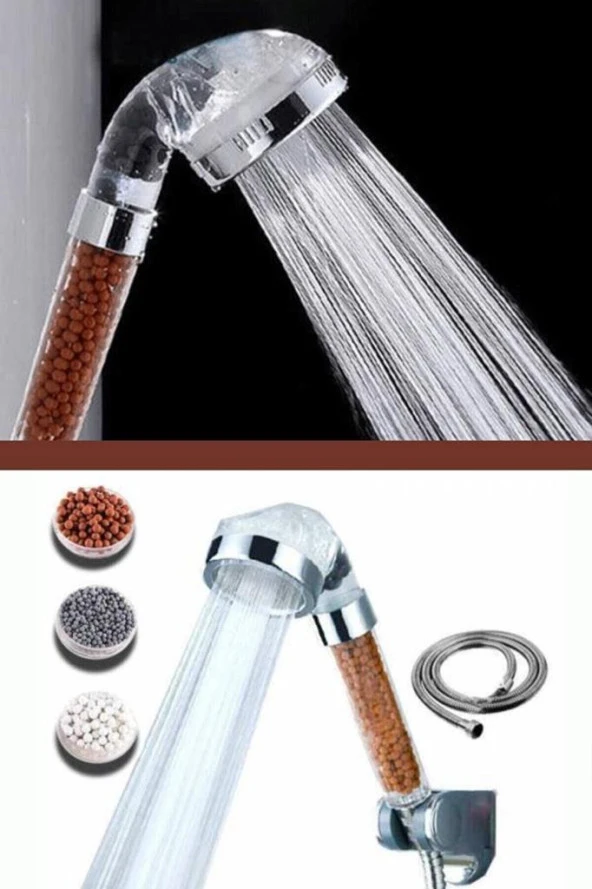Boncuklu Su Tasarruflu Kireç Önleyici Duş Başlığı - 3