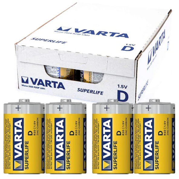 Superlife Çinko Büyük D Boy Pil 24'lü Paket - 2