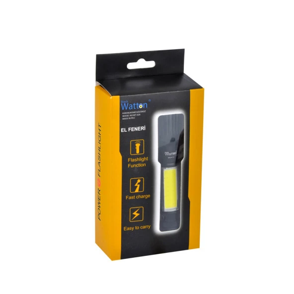 Uzun Menzilli EL Feneri Mıknatıslı Wt-602 - 3