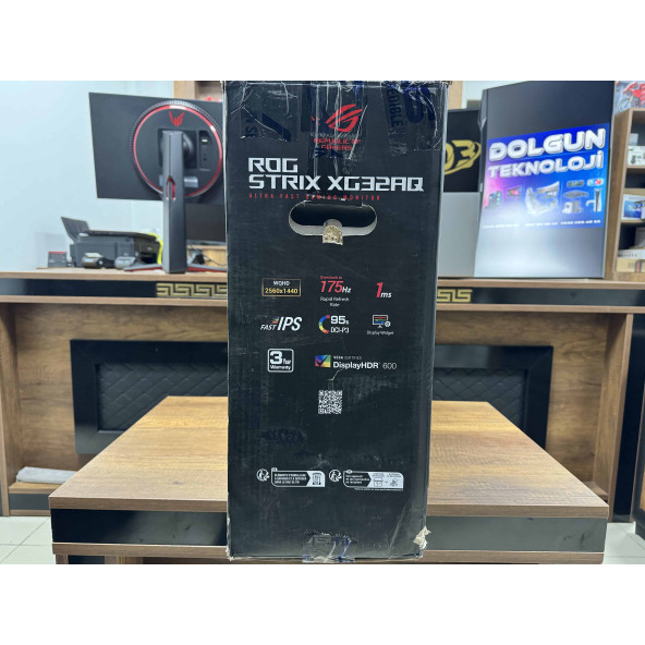 Asus ROG Strix XG32AQ 32" 175Hz 1ms Fast IPS 2K WQHD Gaming Monitör (KUTUSU AÇILMIŞ SIFIR) - 2